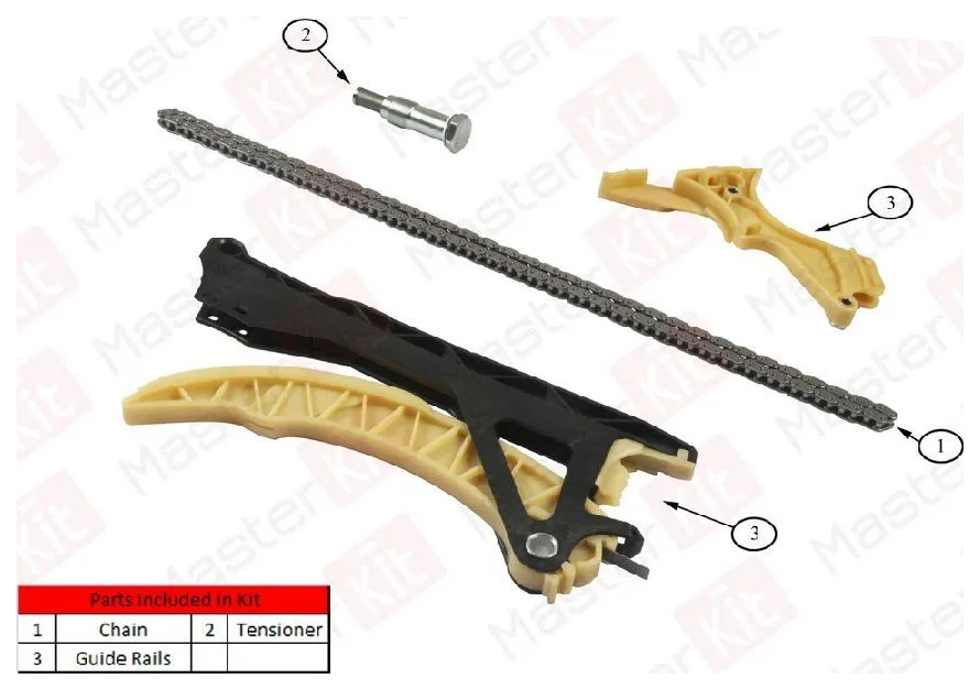 

К-т ГРМ MASTERKIT 77B0046K BMW:N42/N46 без звездочек