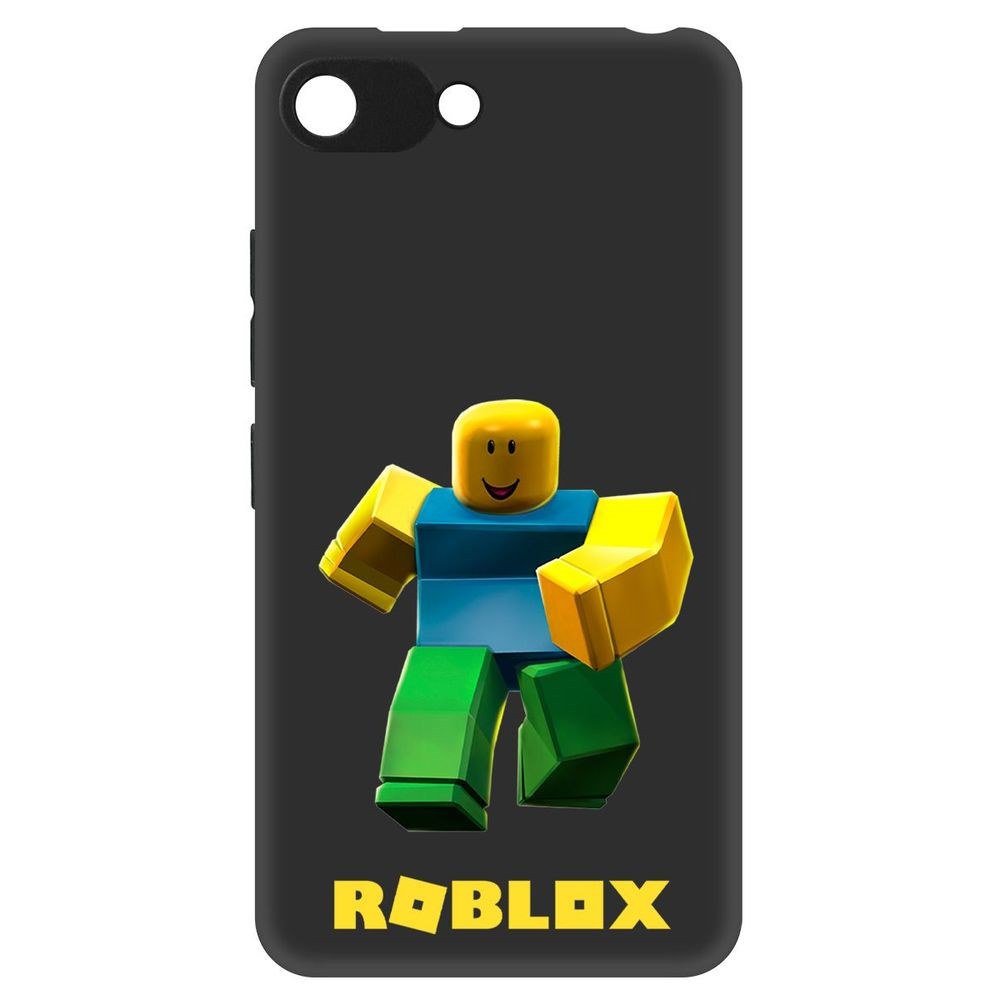 

Чехол-накладка Софт Roblox-Классический Нуб для Itel A25, Черный