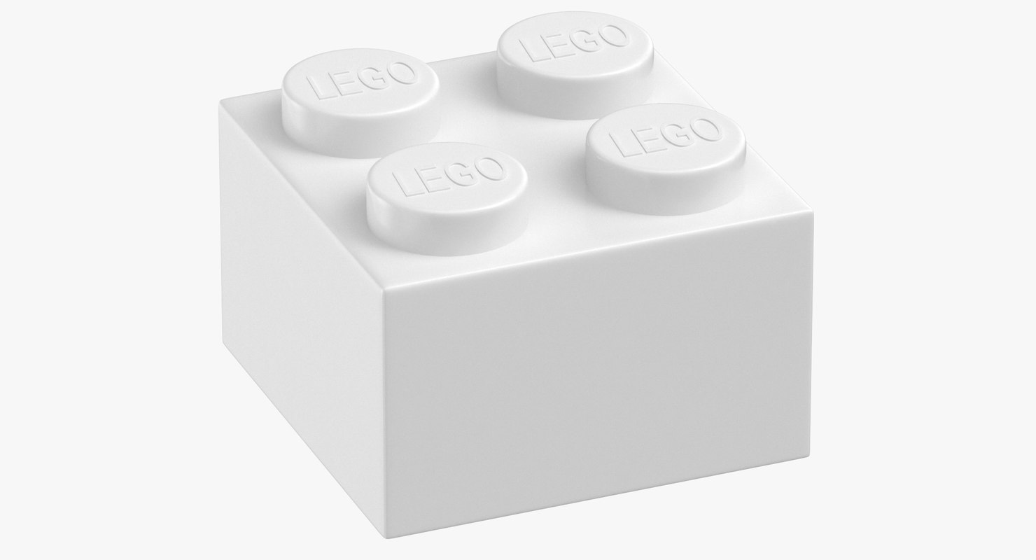 Кубик для хранения LEGO Storage Brick 4 – Белый