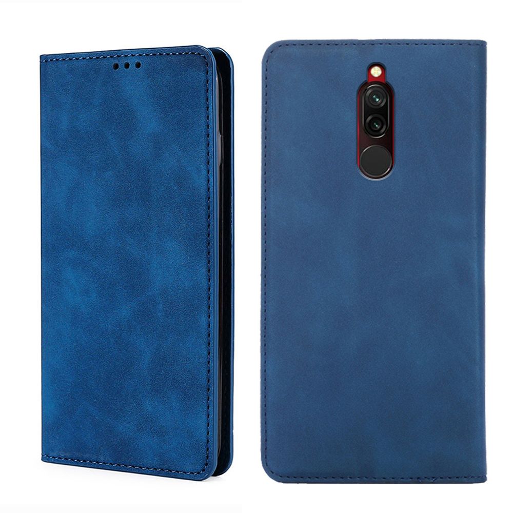 

Чехол-книжка MyPads для Xiaomi Redmi 8 / Сяоми Редми 8 мягкое прикосновение (синий)