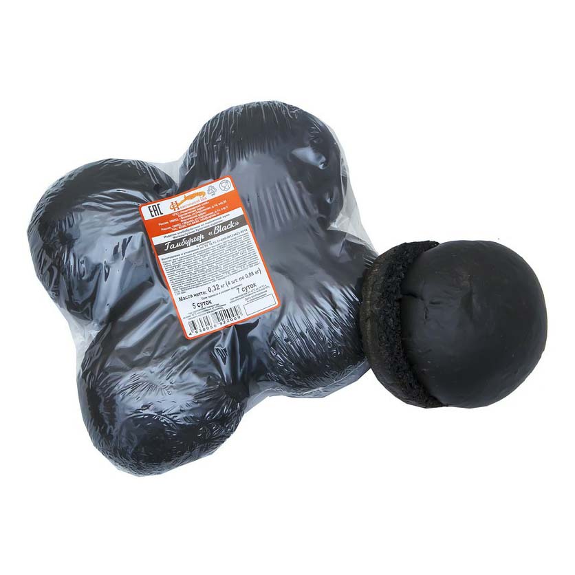 Булочки Нижегородский Хлеб Black для гамбургера 320 г