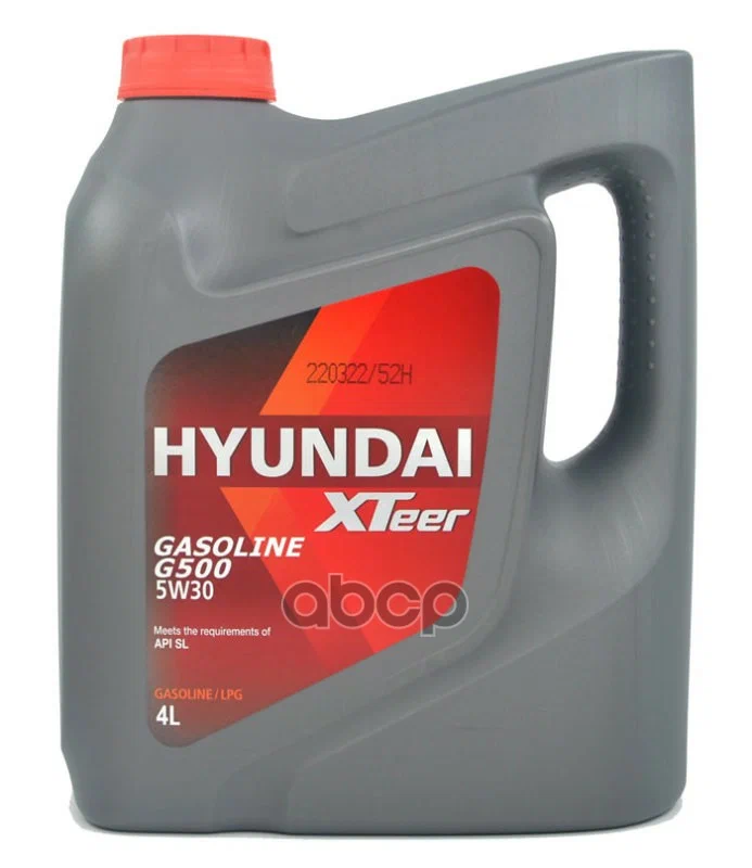 фото Hyundai-xteer 1041155 hyundai  xteer gasoline g500 5w30 sp, 4 л, моторное масло 1шт hyundai xteer