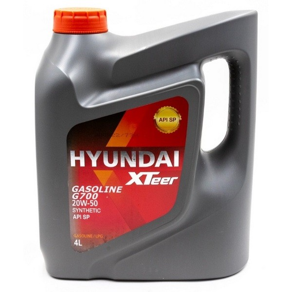 фото Hyundai-xteer 1041011 масло моторное xteer gasoline g700 20w50 sn apisn synthetic 4l 1шт hyundai xteer