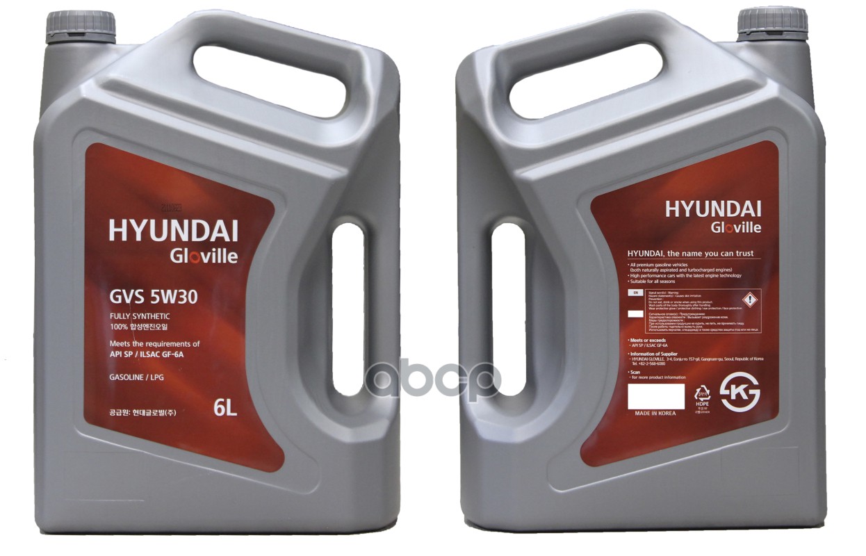 Моторное масло HYUNDAI GLOVIS синтетическое GV 5W30 1л