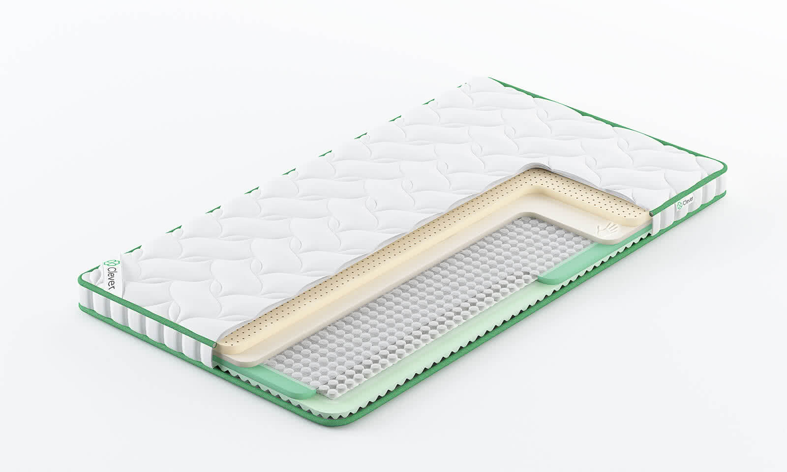 

Топпер Clever NanoFlex Mix 95x186, Белый, NanoFlex Mix