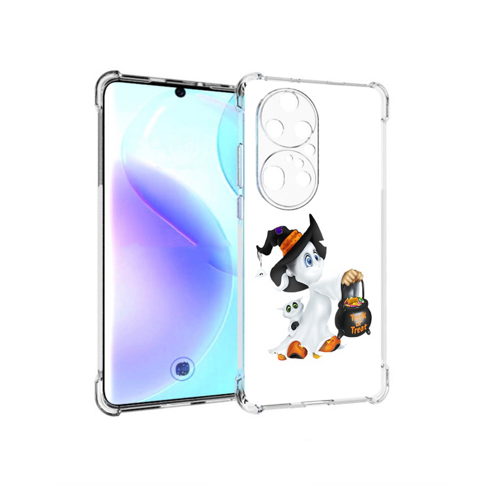 

Чехол MyPads Tocco для Huawei P50 Pro Маленький призрак, Прозрачный, Tocco