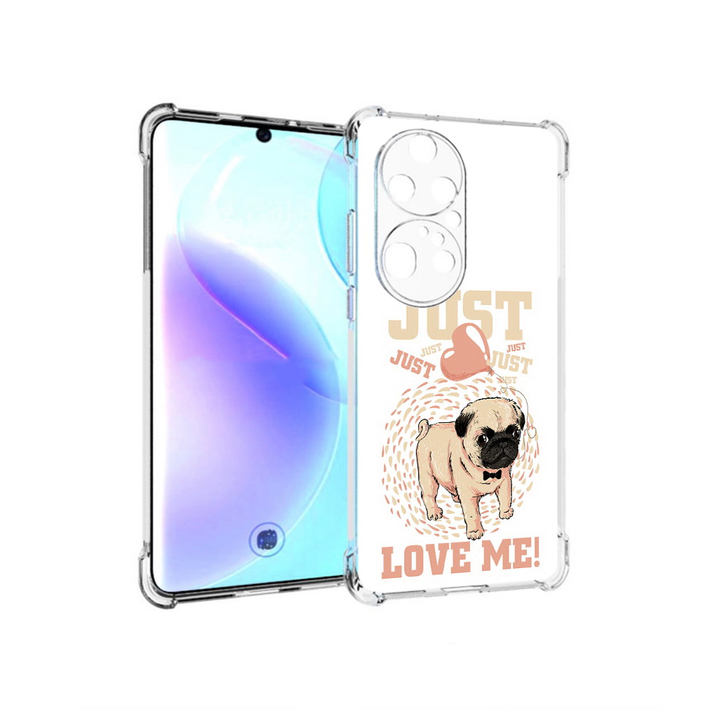 

Чехол MyPads Tocco для Huawei P50 Pro Люби меня, Прозрачный, Tocco