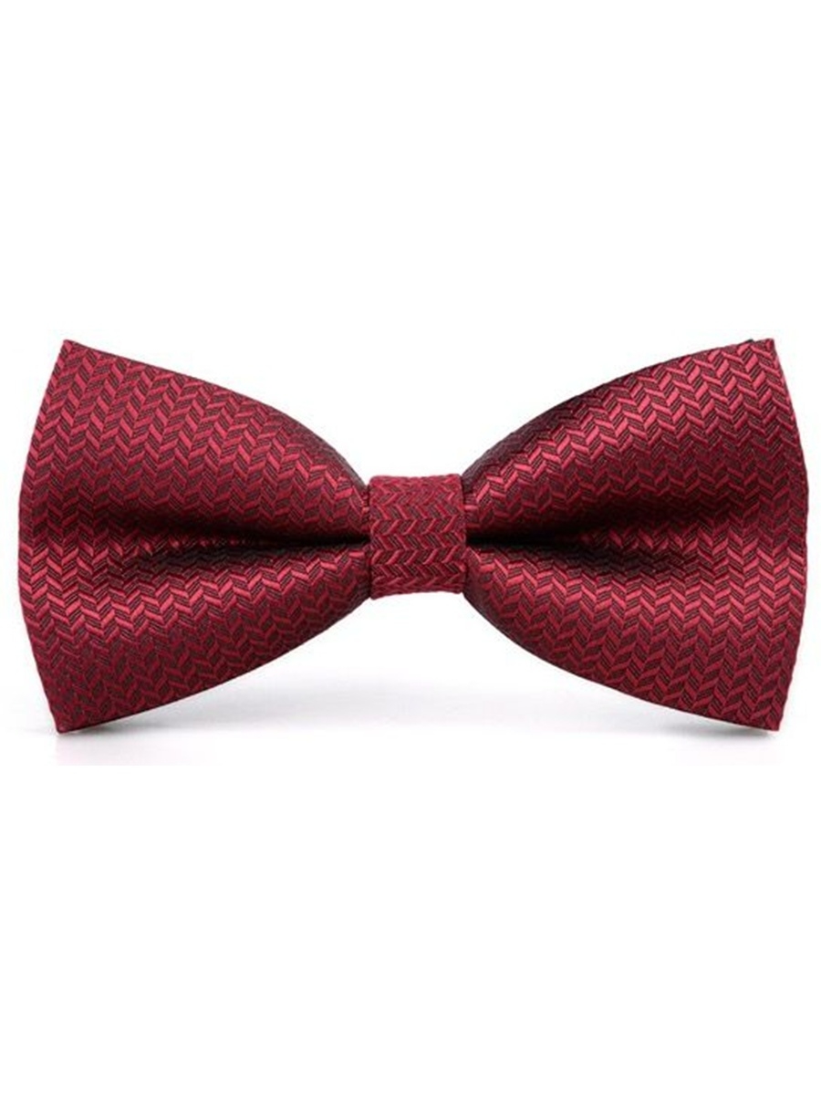 фото Бабочка унисекс 2beman bowtie_poly_elochka бордовая