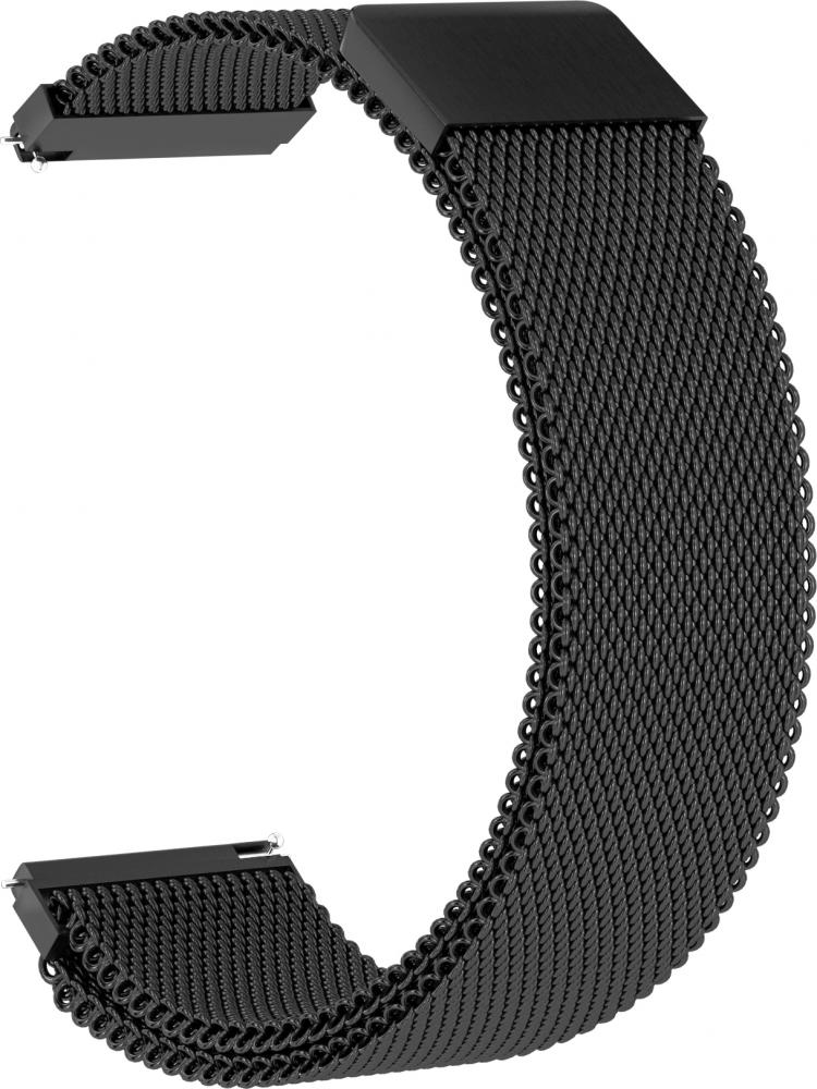 

Ремешок металлический GSMIN Milanese Loop 20 для Amazfit GTS 2 (Черный), Ремешок металлический GSMIN Milanese Loop 20 для Amazfit GTS 2