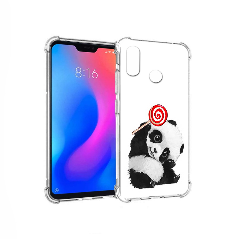 

Чехол MyPads Tocco для Xiaomi Redmi 6 Pro панда с леденцом (PT113887.306.534), Прозрачный, Tocco
