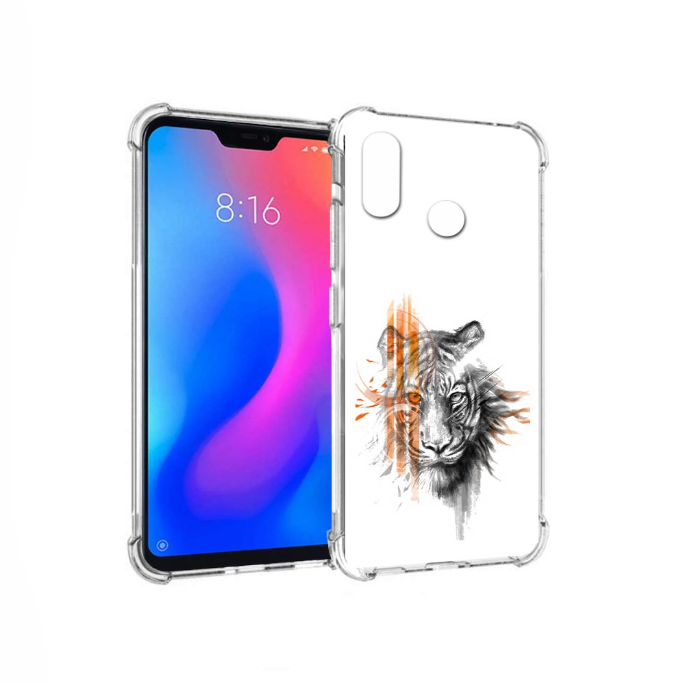 Чехол MyPads Tocco для Xiaomi Redmi 6 Pro огненный тигр (PT113887.306.526)