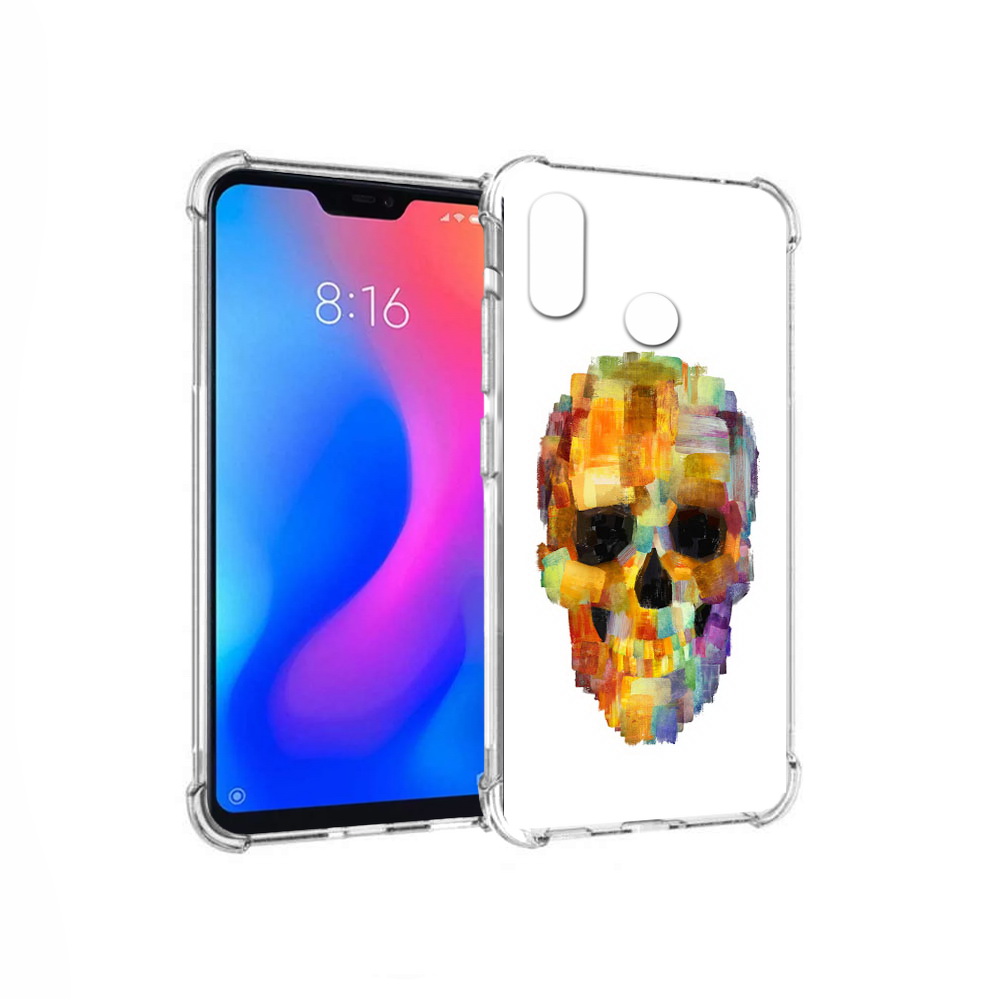 

Чехол MyPads Tocco для Xiaomi Redmi 6 Pro нарисованный череп (PT113887.306.516), Прозрачный, Tocco