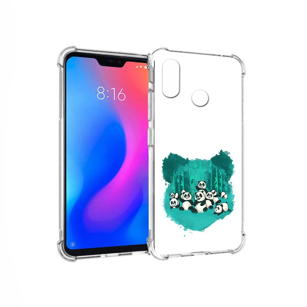 

Чехол MyPads Tocco для Xiaomi Redmi 6 Pro нарисованные панды (PT113887.306.508), Прозрачный, Tocco