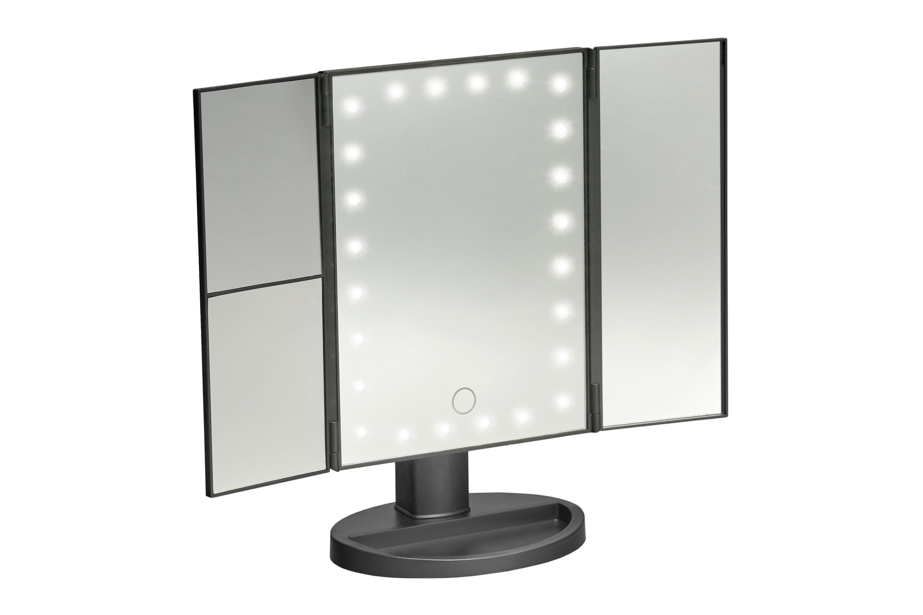 Настольное 3 D зеркало, Bradex 24 LED лампы, KZ 1267 тон 11 ivori тени