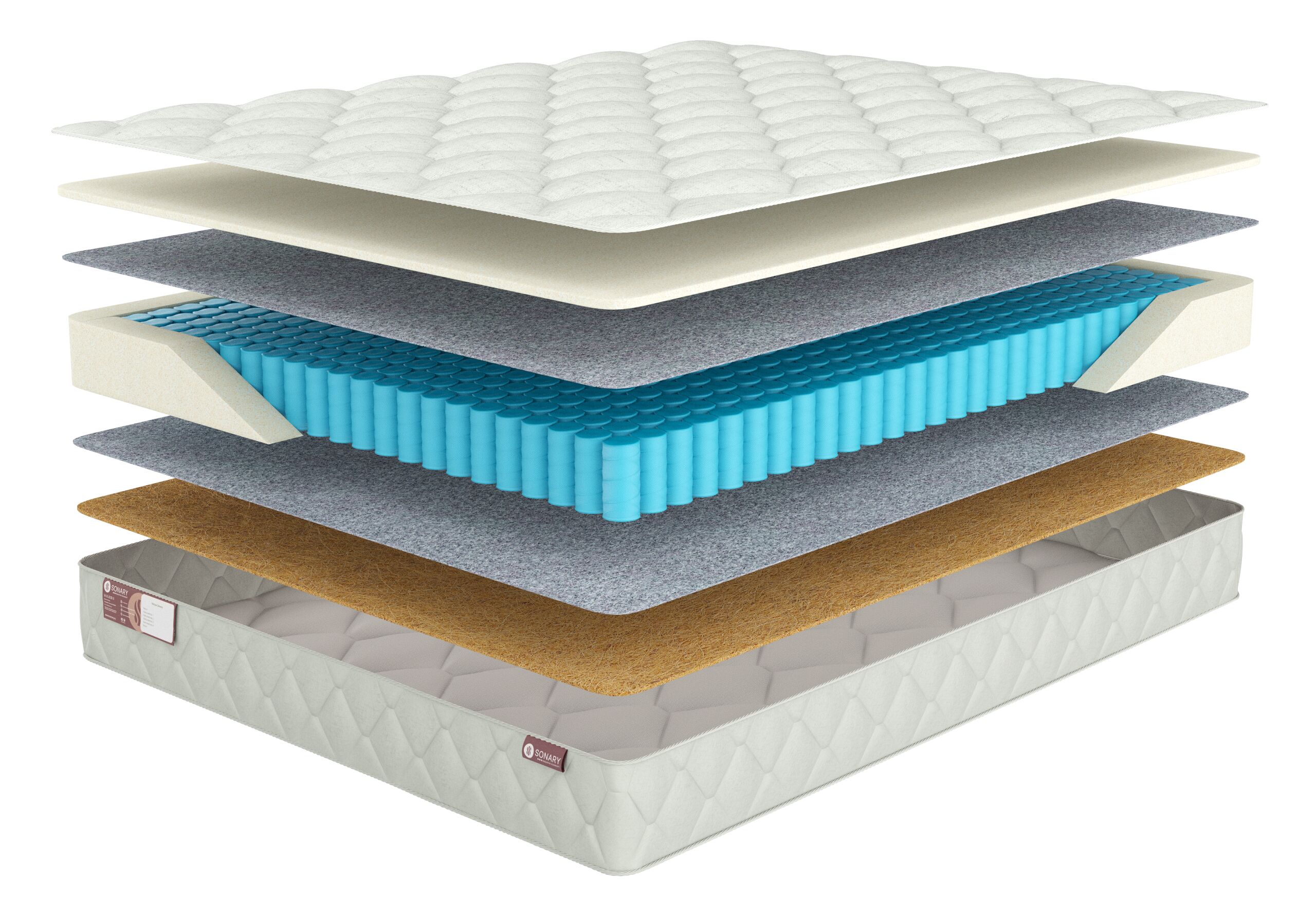 

Матрас Sonary Vitim 125х220 серии Baby, Белый, Vitim