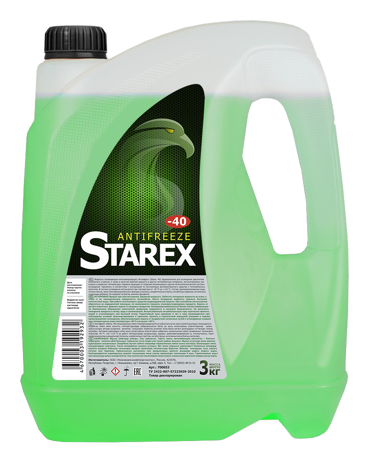 фото Антифриз starex green 3кг 700653