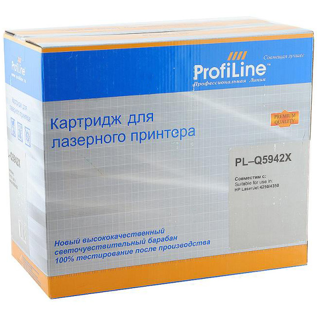 Картридж для лазерного принтера Profiline PL-Q5942X, черный, совместимый