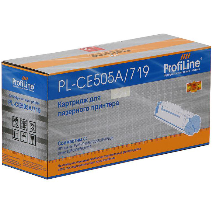 

Картридж для лазерного принтера Profiline PL-CE505A, черный, совместимый, PL-CE505A