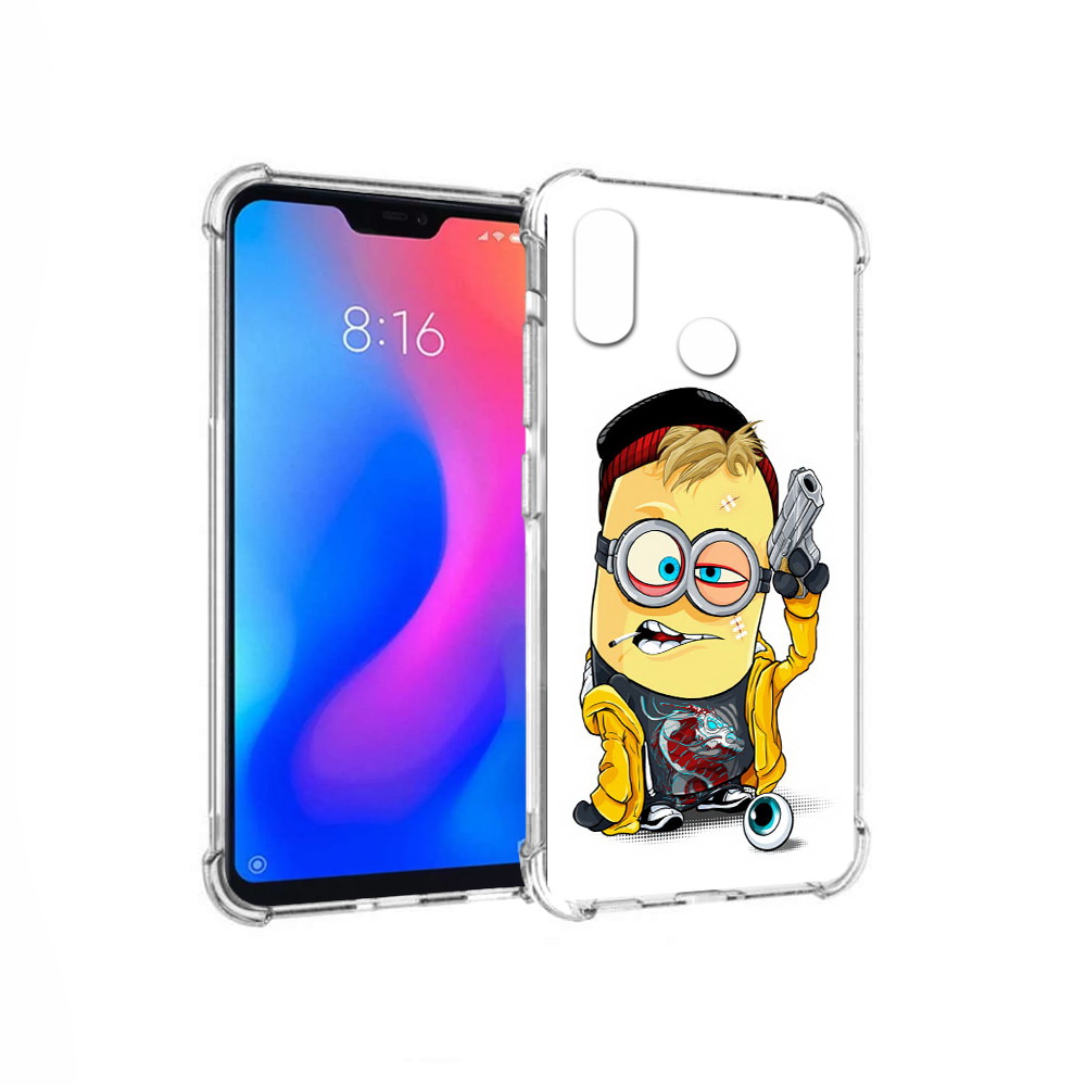 

Чехол MyPads Tocco для Xiaomi Redmi 6 Pro миньон бандит (PT113887.306.475), Прозрачный, Tocco