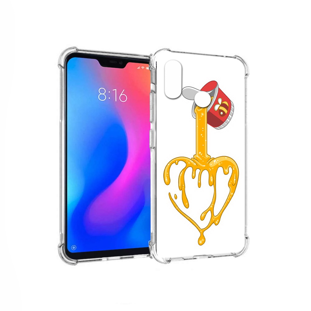 

Чехол MyPads Tocco для Xiaomi Redmi 6 Pro медовое сердце (PT113887.306.471), Прозрачный, Tocco