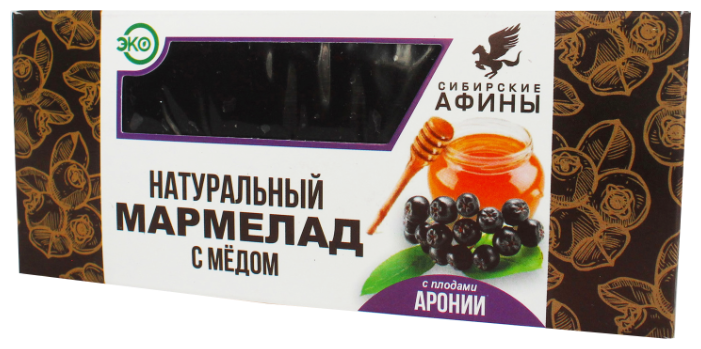 

Мармелад Сибирские Афины сибирский на меду с аронией 200гр