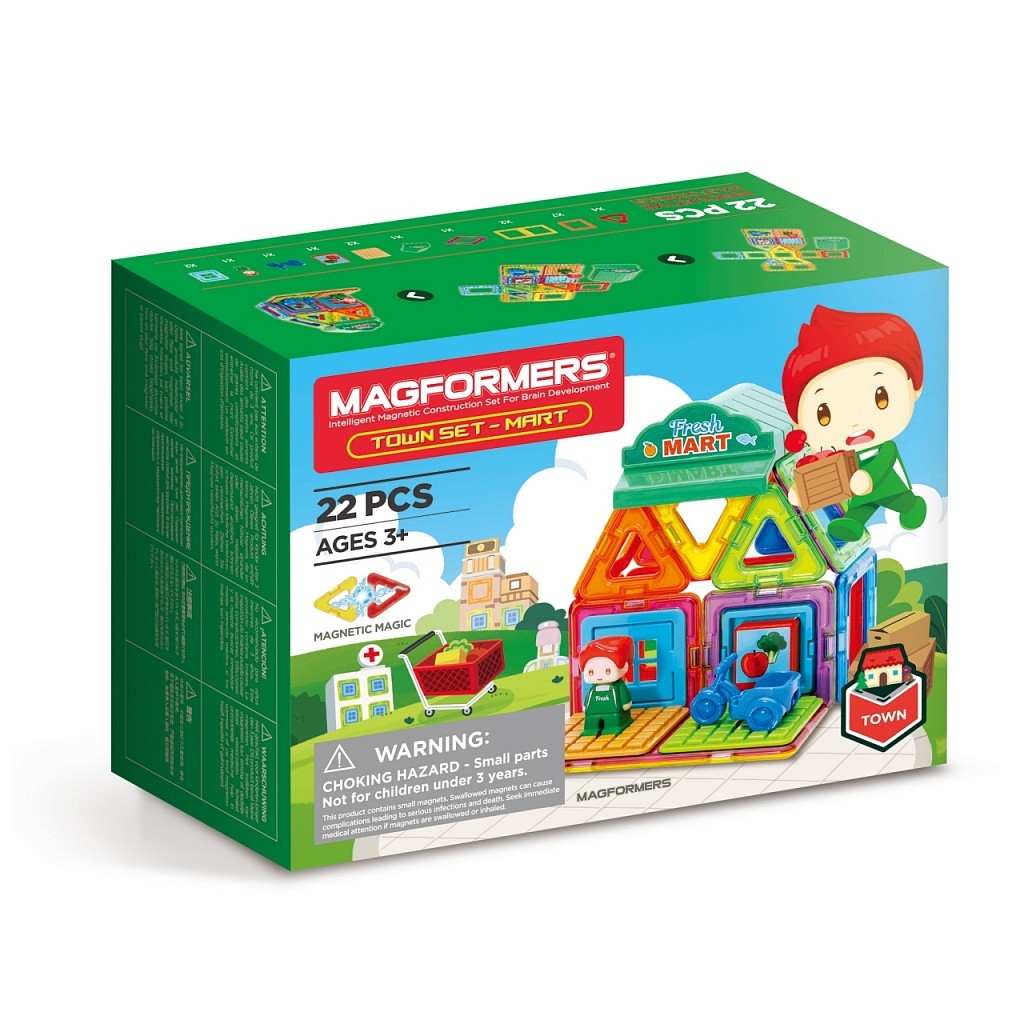 фото Магнитный конструктор town set mart magformers 207006