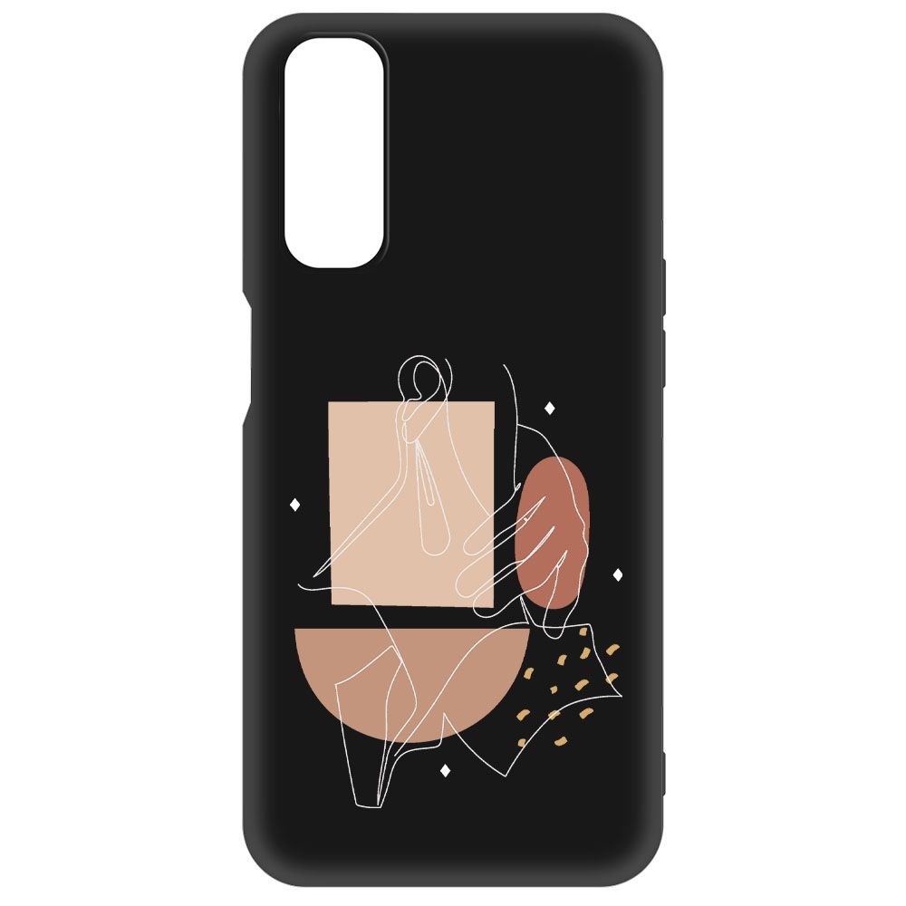 

Чехол-накладка Krutoff Soft Case Изящность для Realme 7 черный