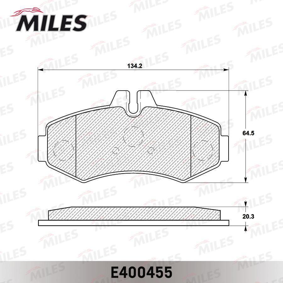 

Тормозные колодки Miles E400455