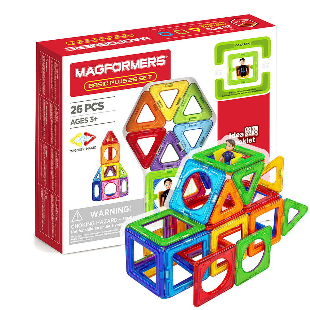 фото Магнитный конструктор basic plus 26 set magformers 207437