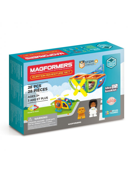 фото Магнитный конструктор aviation adventure set magformers 207003