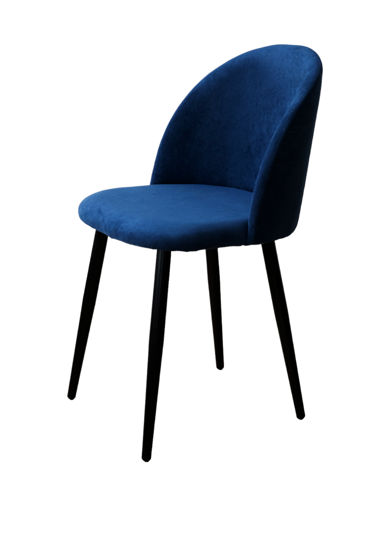 Стул кухонный Expertmebel18 синий на черных ножках
