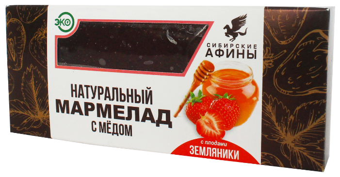

Мармелад Сибирские Афины сибирский на меду с земляникой 200гр