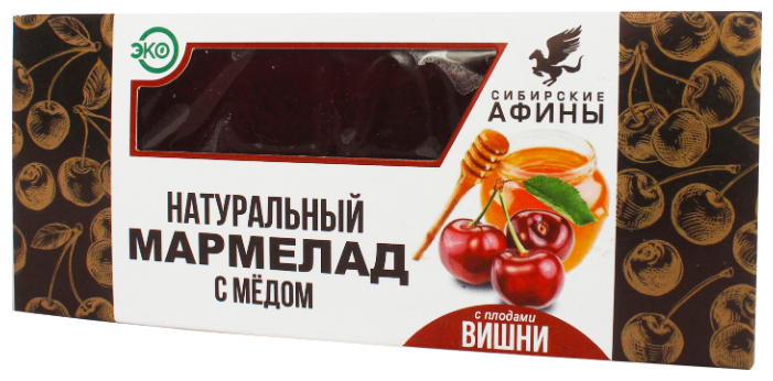 

Мармелад Сибирские Афины сибирский на меду с вишней 200гр