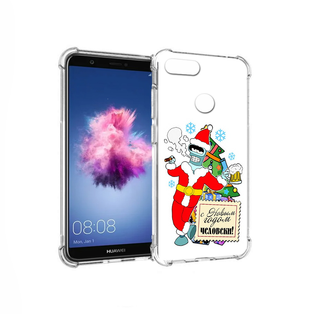 Чехол MyPads Tocco для Huawei P Smart С новым годом человеки (PT99436.32.150)