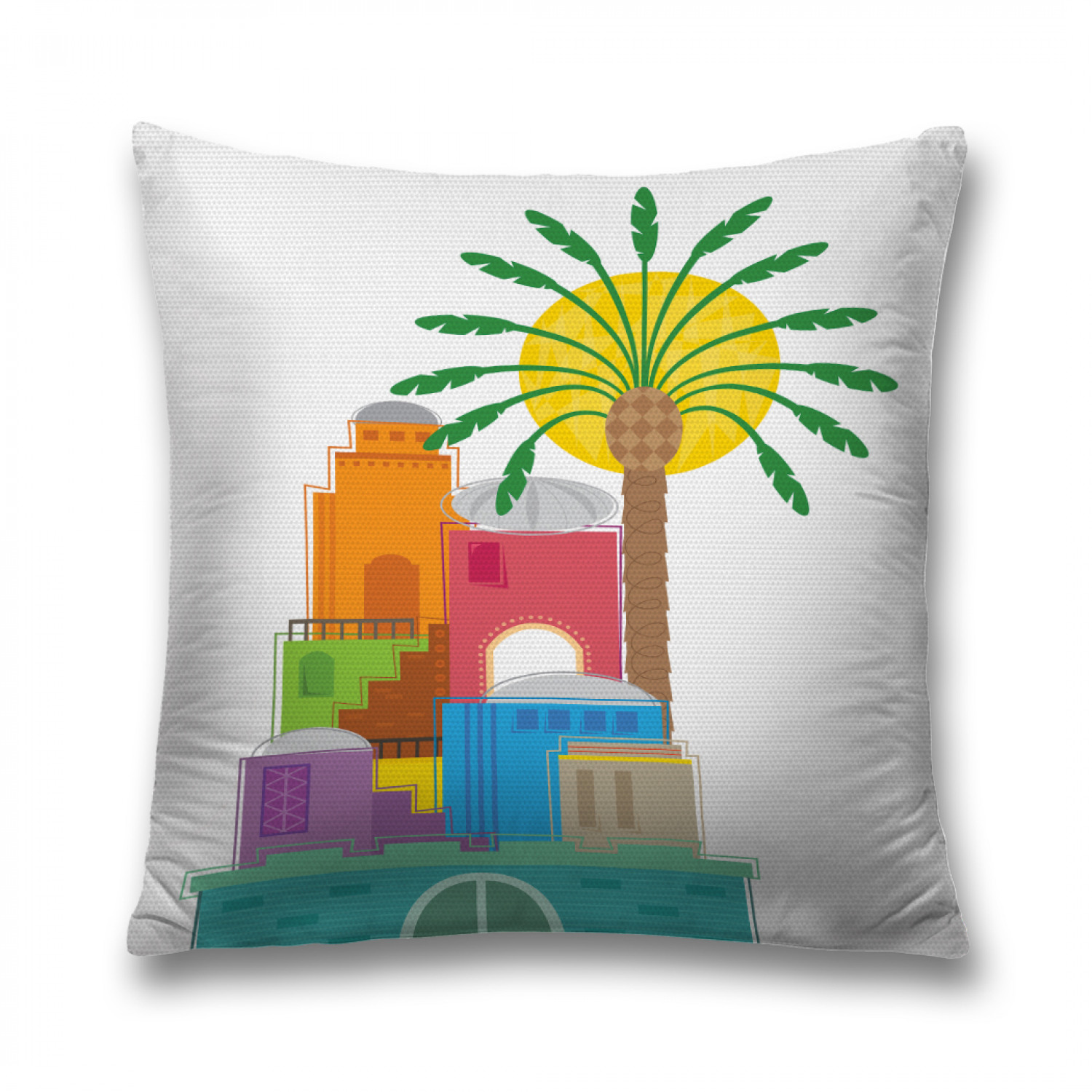 

Наволочка декоративная JoyArty "Иерусалим в векторе" на молнии, 45x45 см, Иерусалим в векторе