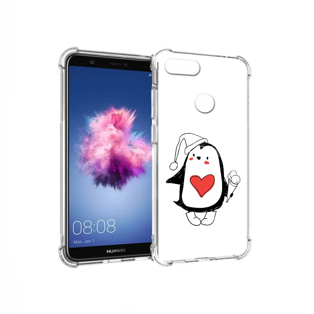 

Чехол MyPads Tocco для Huawei P Smart Пингвин с мороженым (PT99436.32.135), Прозрачный, Tocco