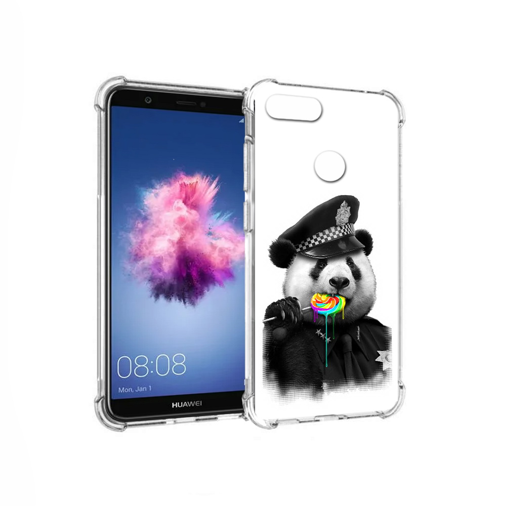 

Чехол MyPads Tocco для Huawei P Smart Панда полиция (PT99436.32.130), Прозрачный, Tocco