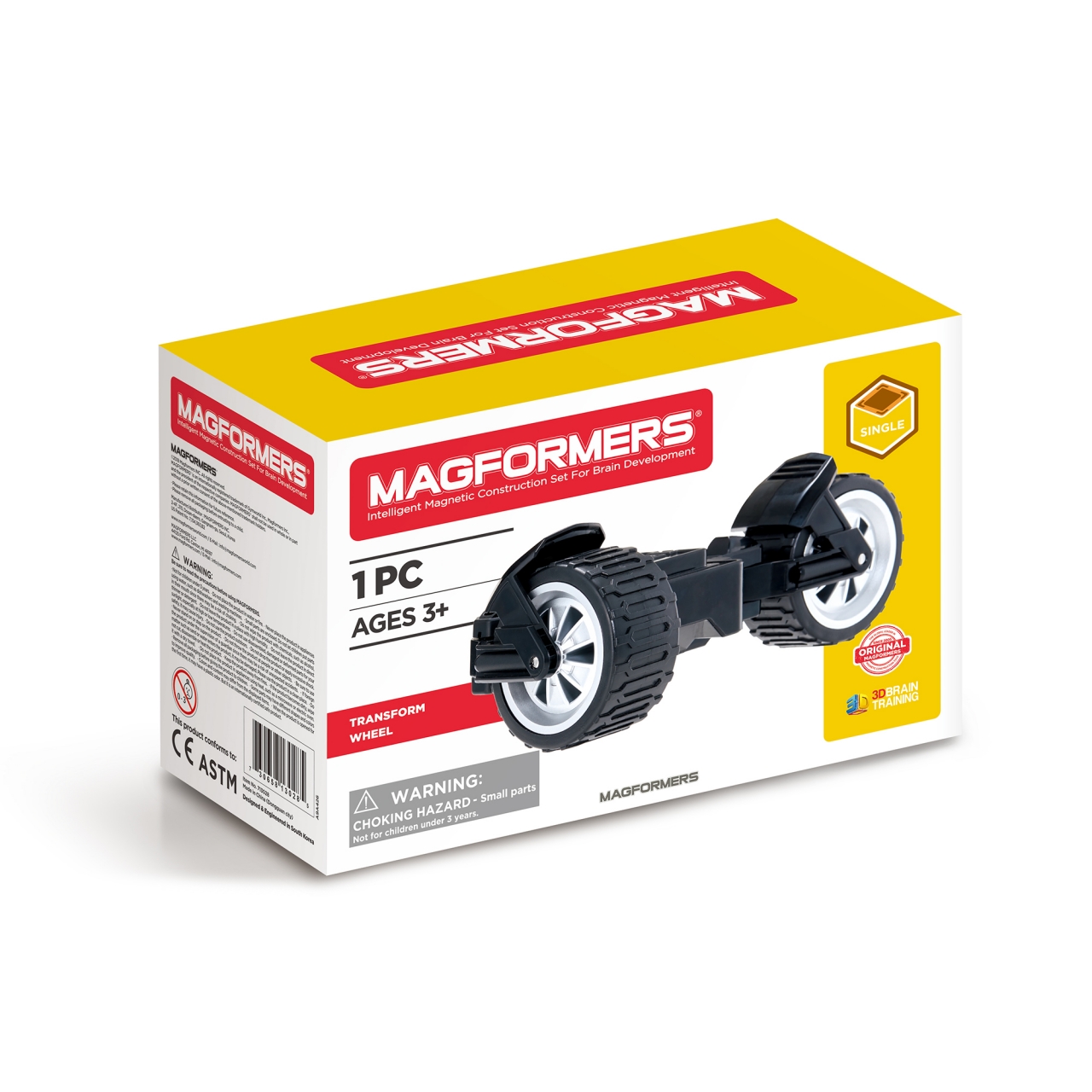 Конструктор магнитный Magformers Transform wheel Set 1 деталь, (колеса-трансформеры)