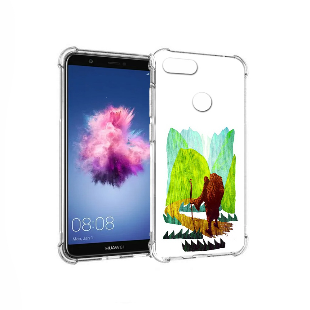 

Чехол MyPads Tocco для Huawei P Smart Лесная тропа (PT99436.32.106), Прозрачный, Tocco