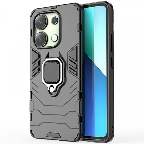 

Противоударный чехол Transformer Ring для Xiaomi Redmi Note 13 4G, черный, Transformer Ring