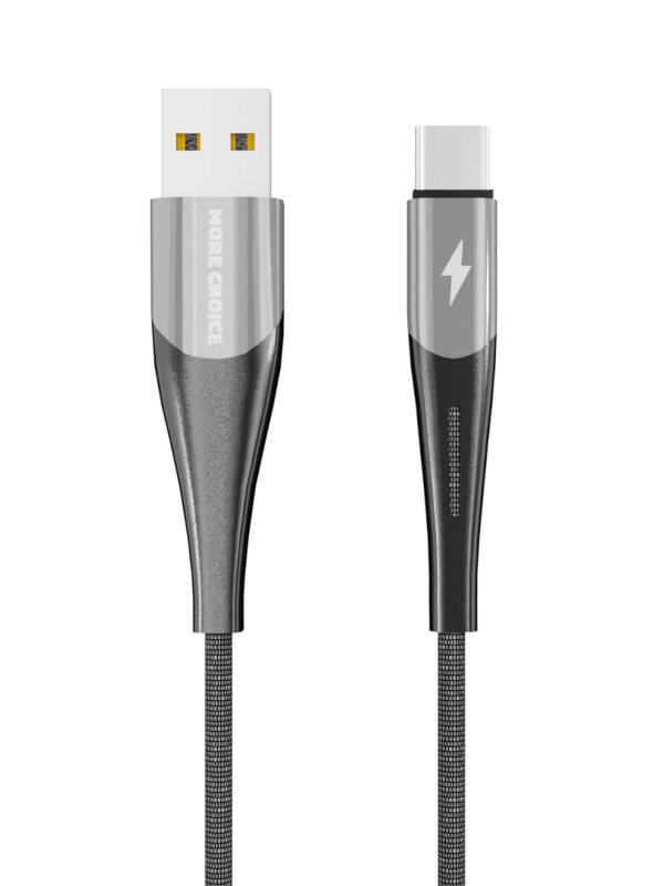 фото Кабель more choice smart k41sa usb - usb type-c 1m silver-black 4627151198132