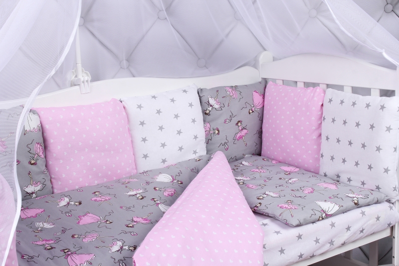 

Комплект в кроватку 15 предметов Amarobaby КПБ-4 МЕЧТА