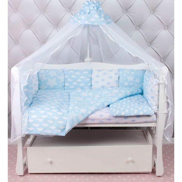 

Комплект Premium в кроватку 19 предметов Amarobaby ДЕСЕРТ (Premium)