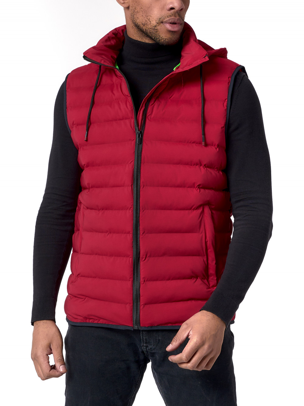 

Утепленный жилет мужской NoBrand ADH11 красный 3XL, ADH11