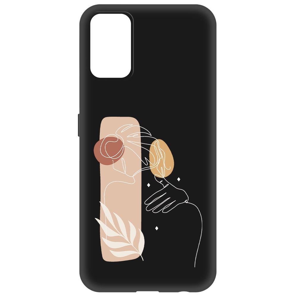 

Чехол-накладка Krutoff Soft Case Нежность для Realme 7 Pro черный