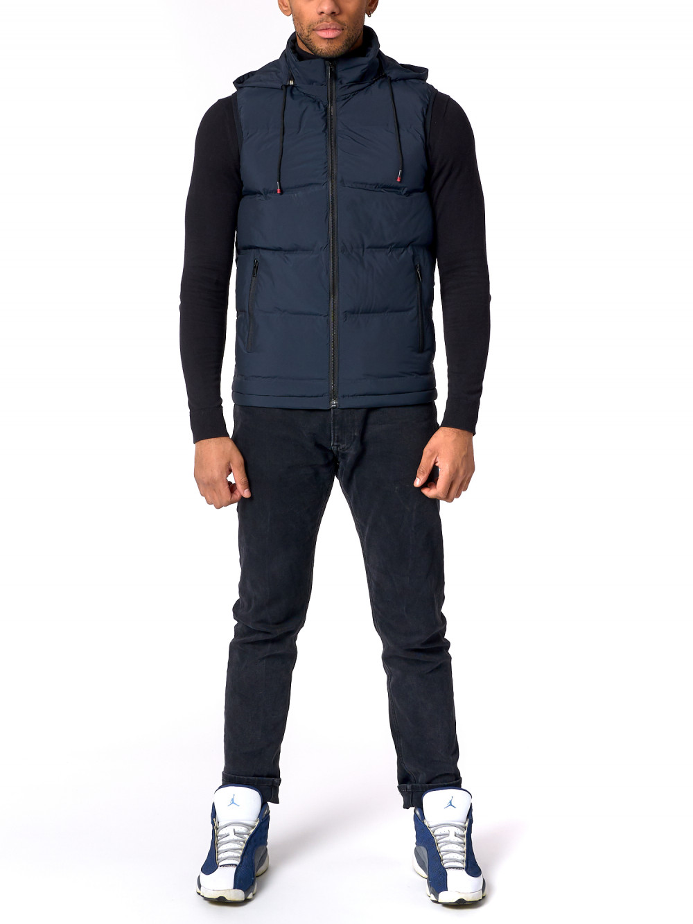 

Утепленный жилет мужской NoBrand ADA10 синий 3XL, ADA10