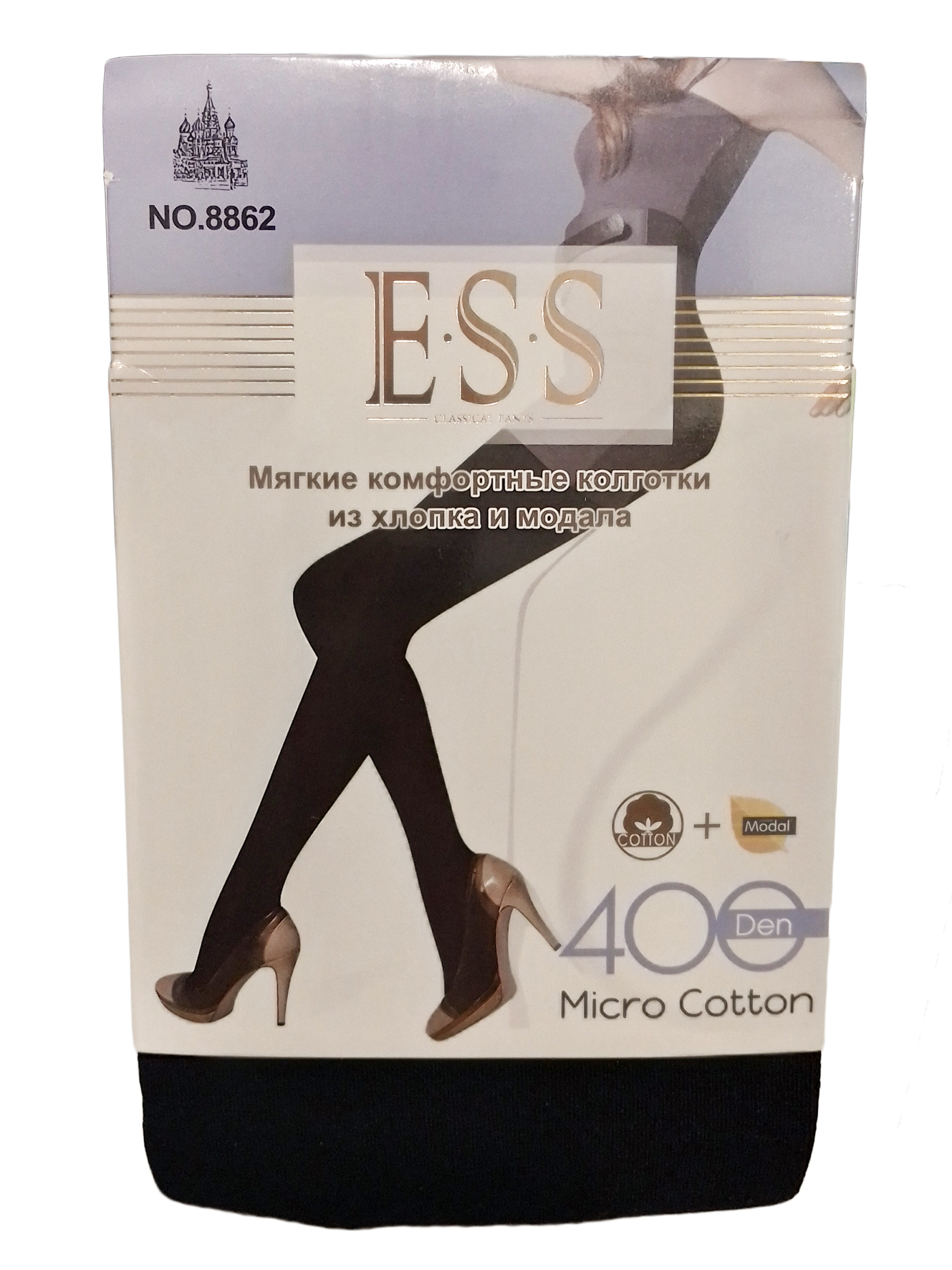 Колготки женские ESS Micro Cotton черные 42-48 RU