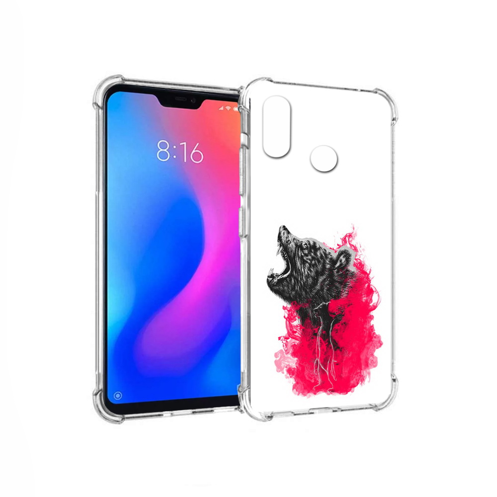 Чехол MyPads Tocco для Xiaomi Redmi 6 Pro медведь в дымке (PT113887.306.463)
