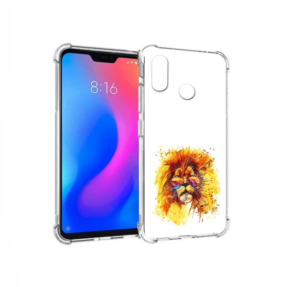 

Чехол MyPads Tocco для Xiaomi Redmi 6 Pro лев в очках (PT113887.306.436), Прозрачный, Tocco