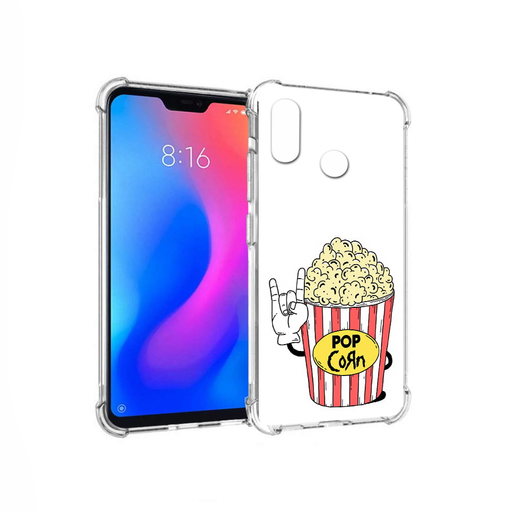

Чехол MyPads Tocco для Xiaomi Redmi 6 Pro крутой попкорн (PT113887.306.427), Прозрачный, Tocco